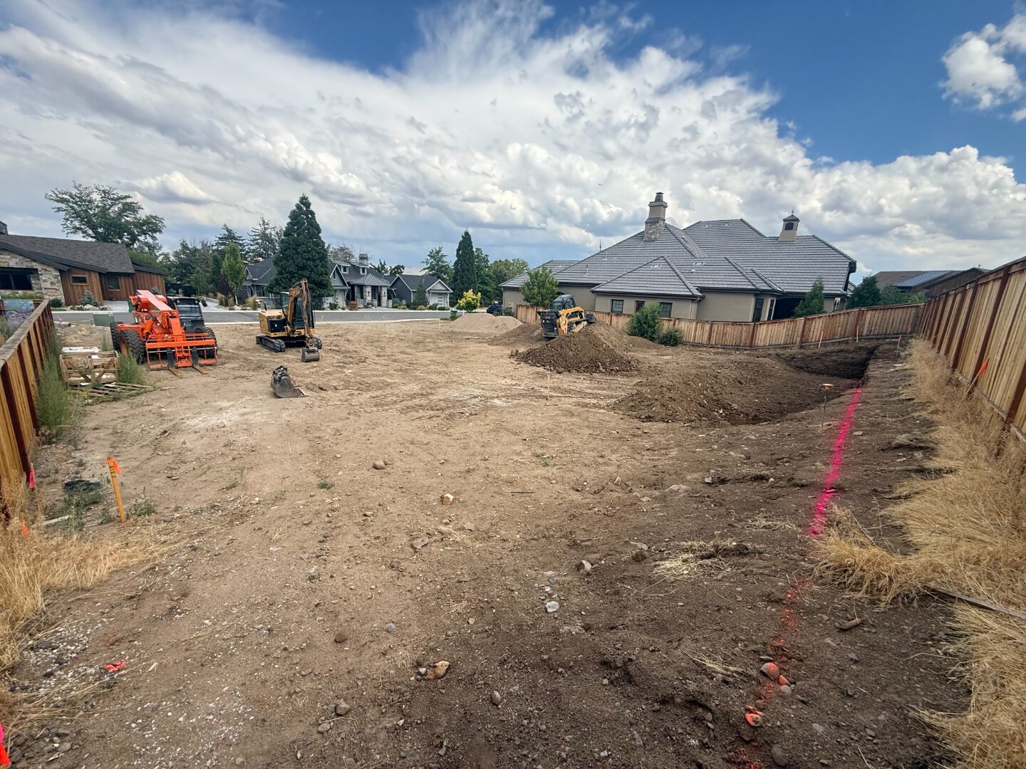 Site progress on the pad
