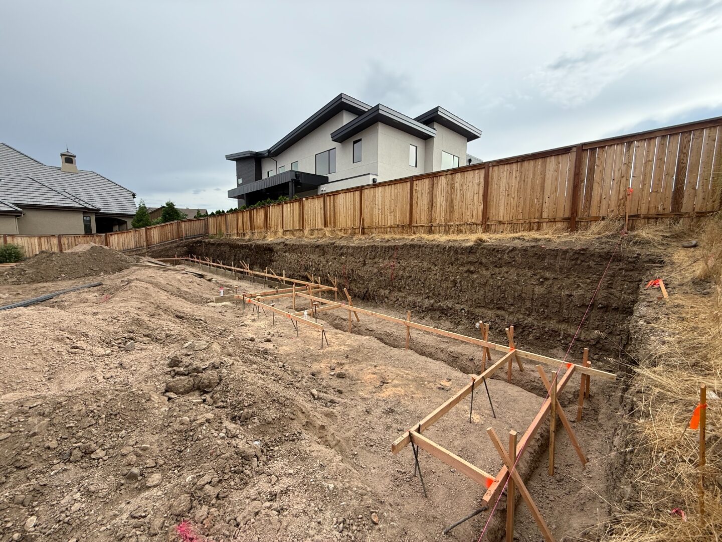 Site progress on the pad