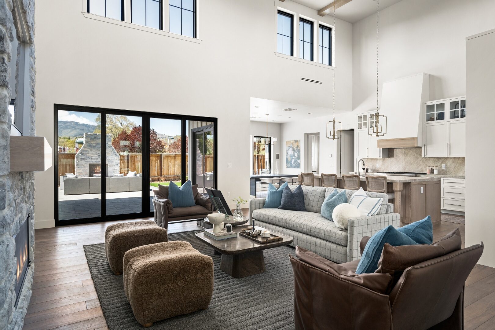 Double-height great room